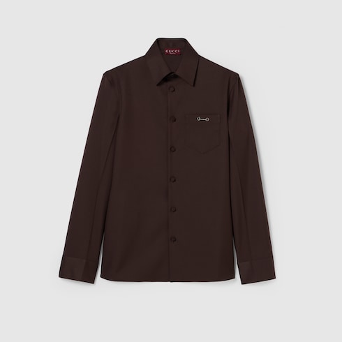 Chemise en twill de polyester avec Mors