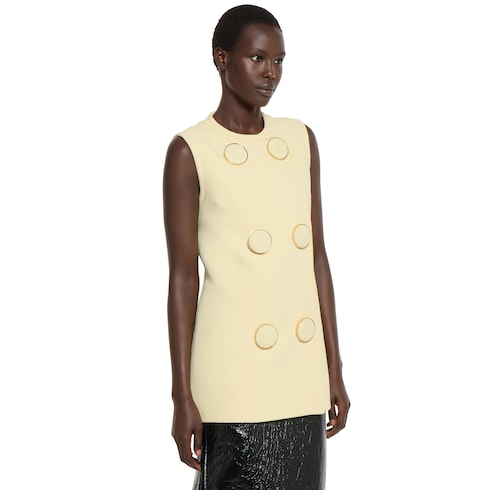 Vest with maxi buttons