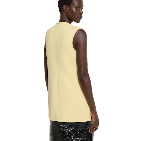 Vest with maxi buttons