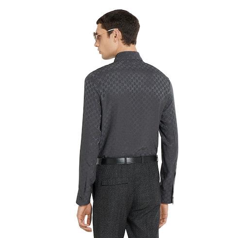 Bluse aus GG Seidenjacquard