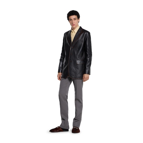 Camisa de jacquard de seda con GG