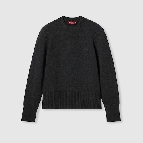 Cashmere sweater with GG