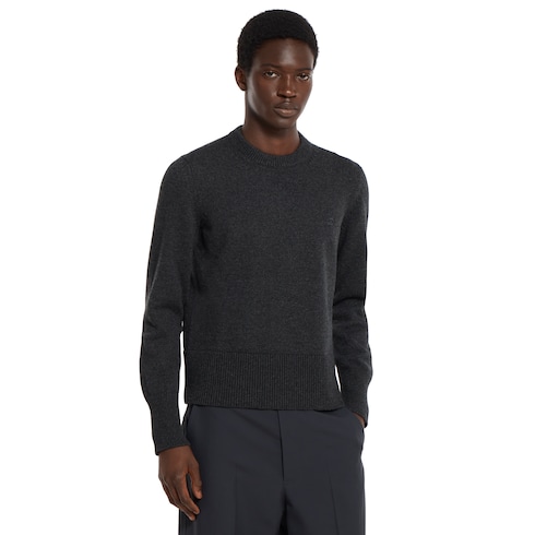 Pullover aus Kaschmir mit GG Stickerei