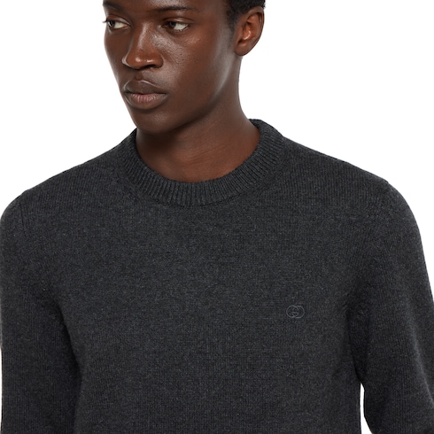 Cashmere sweater with GG