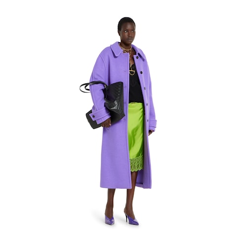 Wool and cashmere jumper with lace