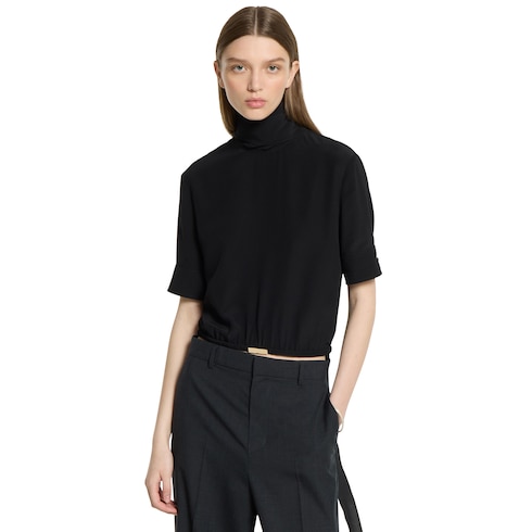 Blusa de crepé de seda de China