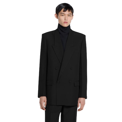 Veste panama technique à double boutonnage