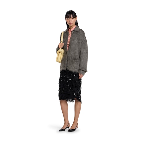 Chemise en jacquard de soie GG