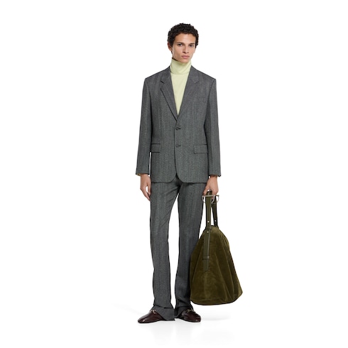 Wool mouliné jacket