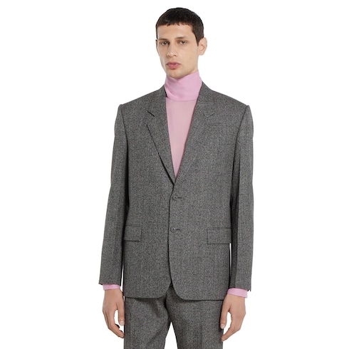 Wool mouliné jacket