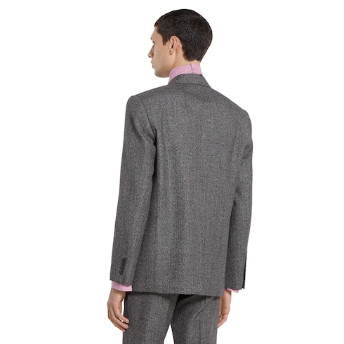 Wool mouliné jacket
