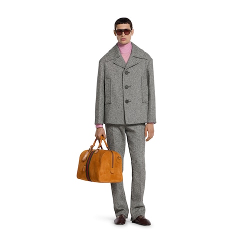 Cabanjacke aus Baumwoll- und Woll-Doppelgewebe