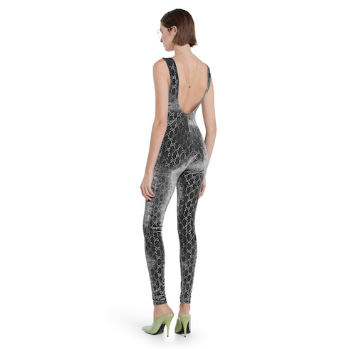 Jumpsuit mit GG Kristall-Stickerei