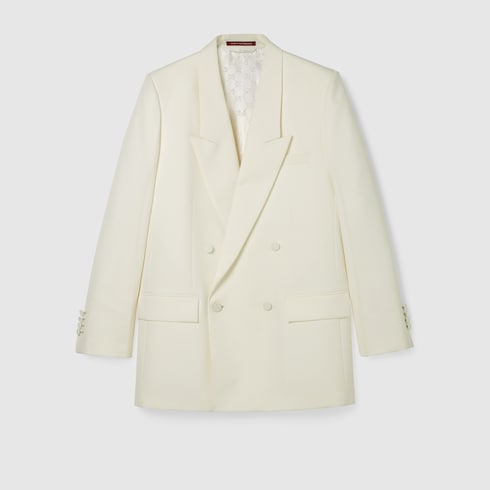 Veste panama technique à double boutonnage