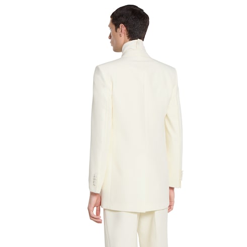 Veste panama technique à double boutonnage