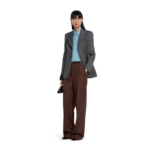 Interlocking GG silk jacquard shirt