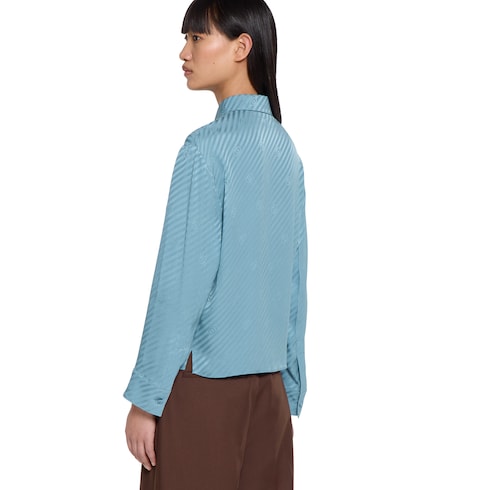 Interlocking GG silk jacquard shirt