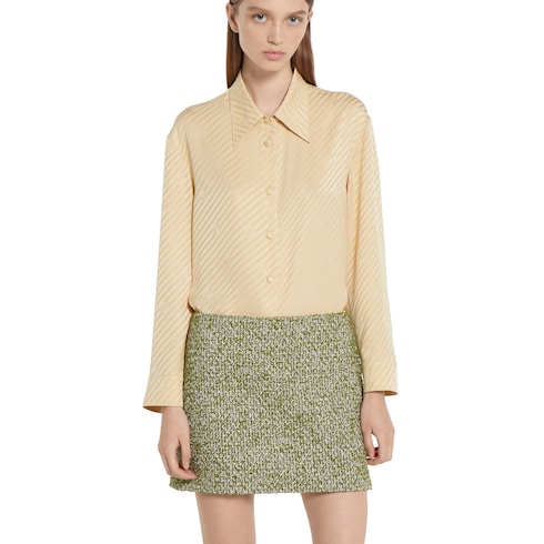 Interlocking GG silk jacquard shirt