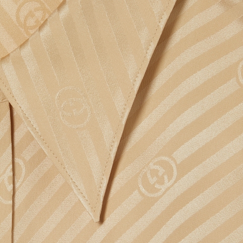 Interlocking GG silk jacquard shirt