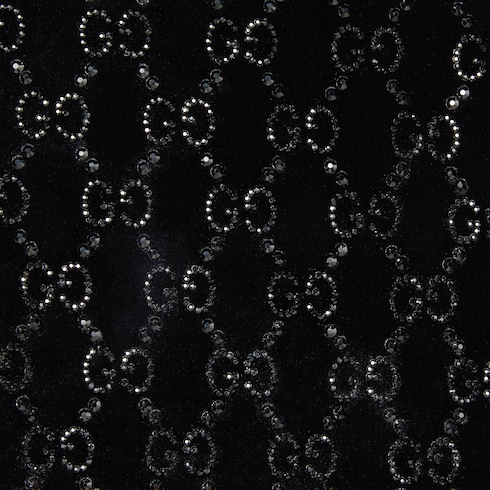 Haut en chenille stretch brodé