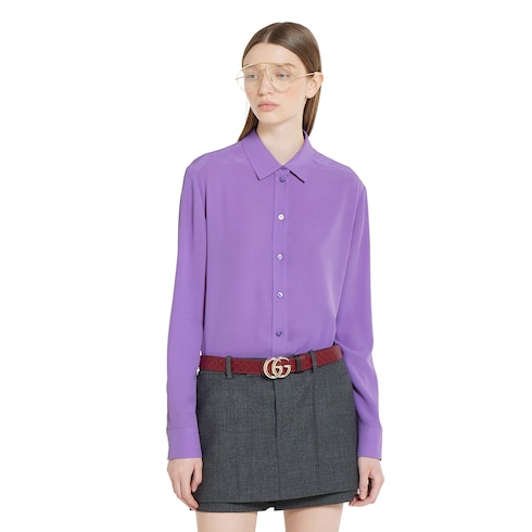  Camicia in crêpe de Chine di seta
