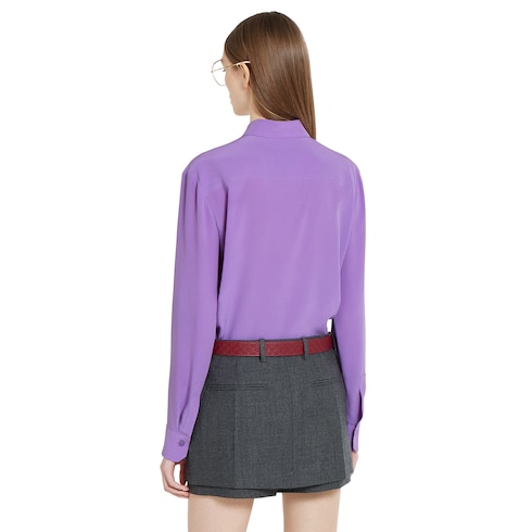  Camicia in crêpe de Chine di seta