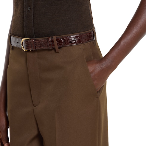 Technical panama trousers