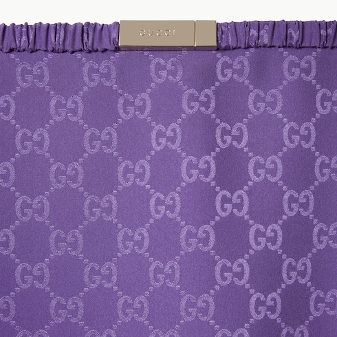 Jupe en jacquard de soie GG