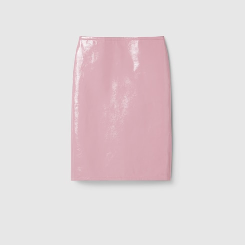 Naplak leather skirt