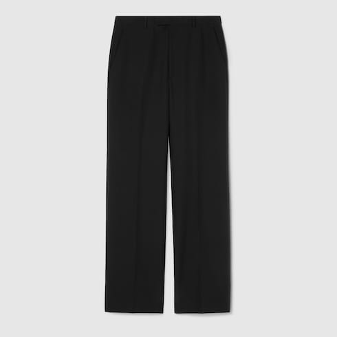 Silk twill trousers