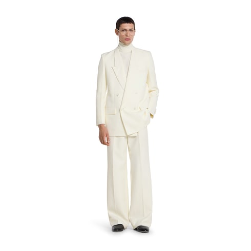 Pantalones de sarga de seda