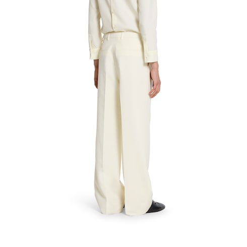 Pantalones de sarga de seda