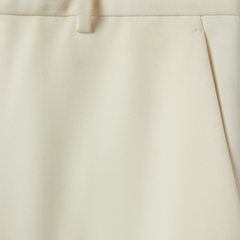 Silk twill trousers