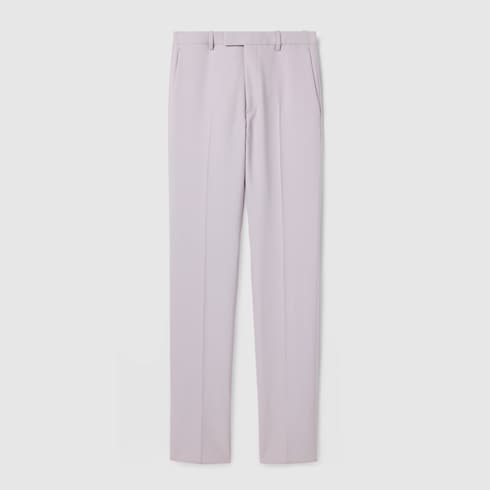 Dry wool gabardine trousers