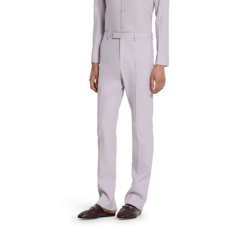 Pantalone in gabardina di lana dry
