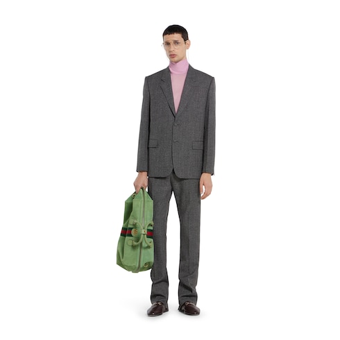 Wool mouliné pant