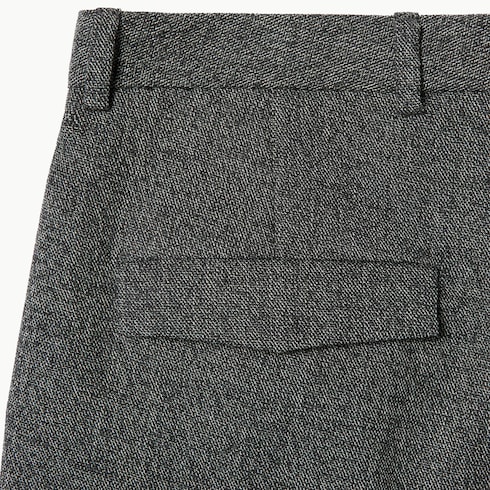 Wool mouliné trousers