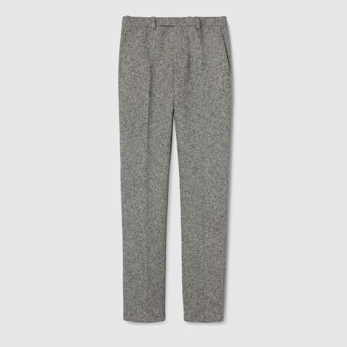Double cotton wool trousers