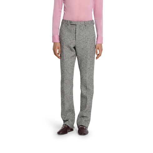 Double cotton wool trousers