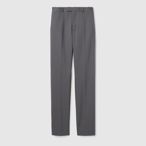 Heavy wool satin trousers