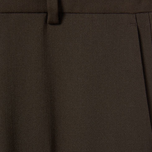 Heavy wool satin trousers