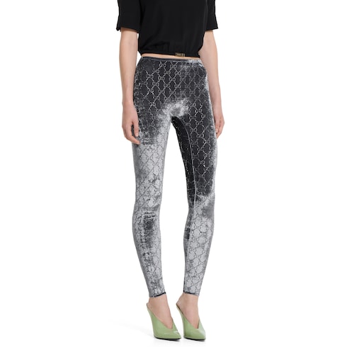 Legging avec broderie en cristaux GG