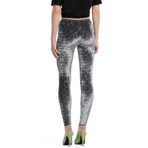 Leggings con ricamo GG di cristalli