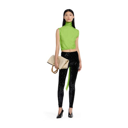 Leggings mit GG Kristall-Stickerei