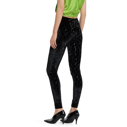 Legging avec broderie en cristaux GG