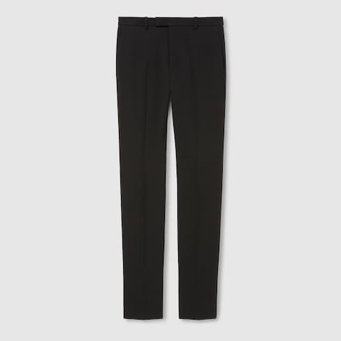 Dry crêpe wool pant
