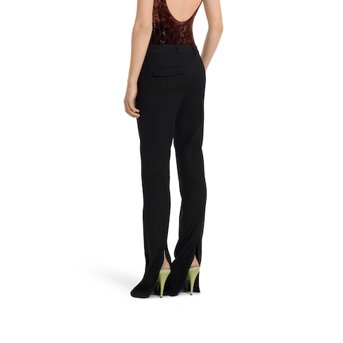 Dry crêpe wool pant