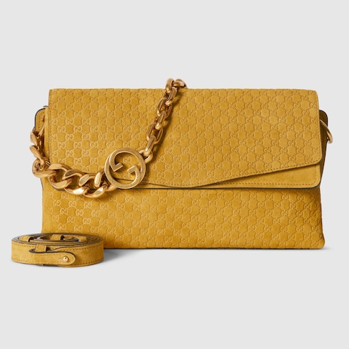 Medium shoulder bag with chain