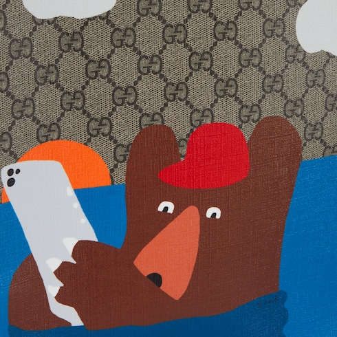 儿童印花GG托特包