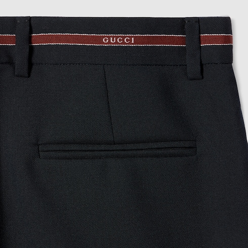 Pantalon en laine avec liseré Gucci 